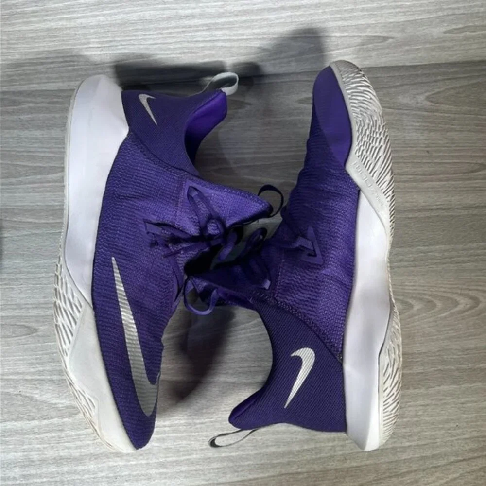 Nike Zoom Shift 2 Mens 13.5 Basketball‎ Shoes Purple Low Top Athletic Sneakers